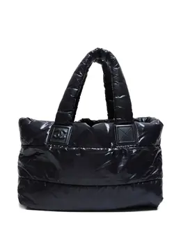 CHANEL Pre-Owned: Чёрная сумка-шоппер 