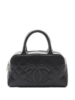 CHANEL Pre-Owned: Чёрная сумка-шоппер 