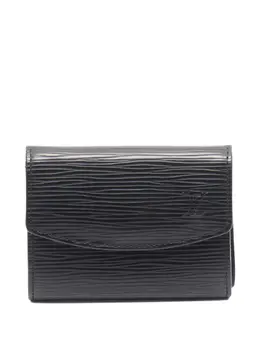 Louis Vuitton Pre-Owned: Чёрный кошелёк 
