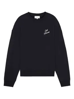 Maison Kitsuné: Чёрный свитшот 