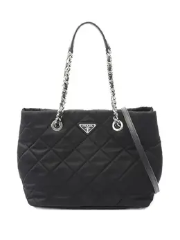 Prada Pre-Owned: Чёрная сумка-шоппер 