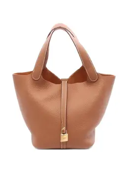 Hermès Pre-Owned: Коричневая сумка-шоппер 