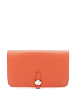 Hermès Pre-Owned: Оранжевый кошелёк 