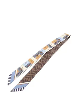 Fendi Pre-Owned: Шарф с растительным принтом 