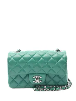 CHANEL Pre-Owned: Зелёная сумка 