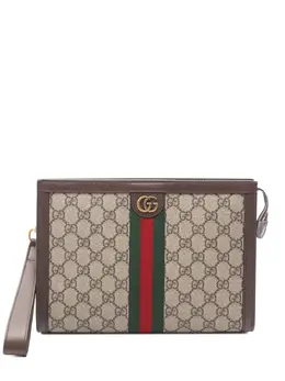 Gucci Pre-Owned: Коричневый клатч 