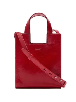 Bally: Красная сумка-шоппер 