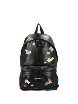 Balenciaga: Чёрный рюкзак  Explorer