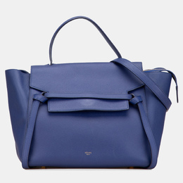 Celine: Голубая поясная сумка 