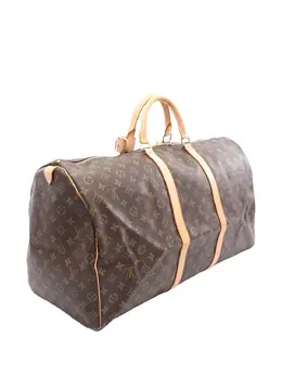 Louis Vuitton Pre-Owned: Коричневая дорожная сумка 