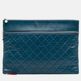 Chanel: Голубой клатч 