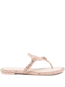 Tory Burch: Светлые сандалии  Miller Pavé