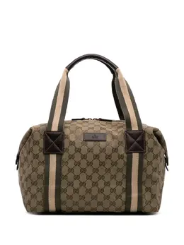 Gucci Pre-Owned: Коричневая спортивная сумка 