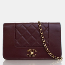 Chanel: Бордовый кошелёк 