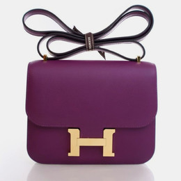 Hermes: Фиолетовая сумка 