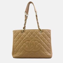 Chanel: Бежевая сумка 