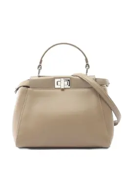 Fendi Pre-Owned: Бежевая сумка-шоппер 
