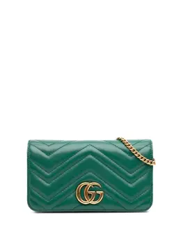 Gucci Pre-Owned: Зелёный кошелёк 
