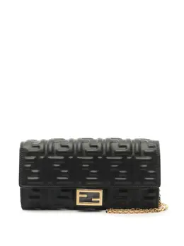 Fendi Pre-Owned: Чёрный кошелёк 