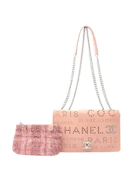 CHANEL Pre-Owned: Розовая сумка 