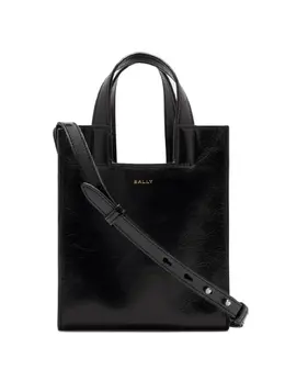Bally: Чёрная сумка-шоппер 