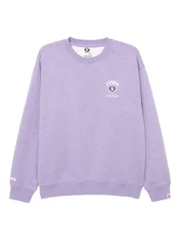 AAPE BY *A BATHING APE®: Фиолетовый свитшот 