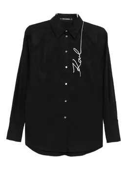 Karl Lagerfeld: Чёрная рубашка  Signature