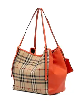 Burberry Pre-Owned: Оранжевая сумка-шоппер 