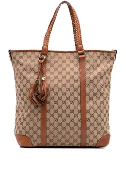 Gucci Pre-Owned: Коричневая сумка-шоппер 