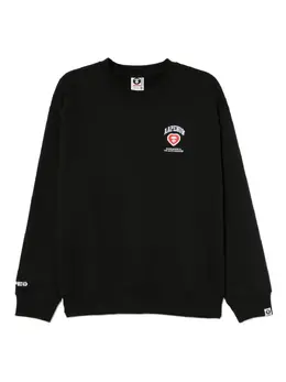 AAPE BY *A BATHING APE®: Чёрный свитшот 