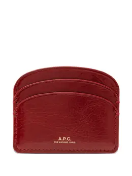 A.P.C.: Красный картхолдер  Demi Lune
