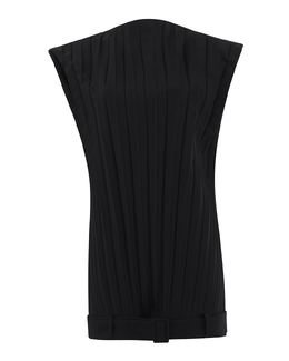 MM6 Maison Margiela: Плиссированное платье 
