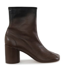 MM6 Maison Margiela: Коричневые ботинки 