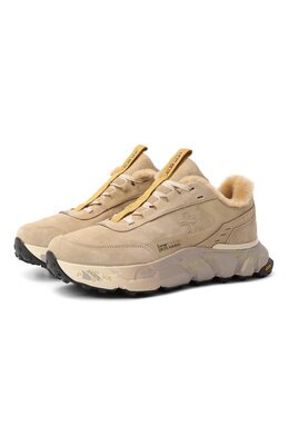 Premiata: Бежевые кроссовки 