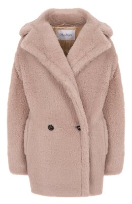 Max Mara: Бежевая шуба 
