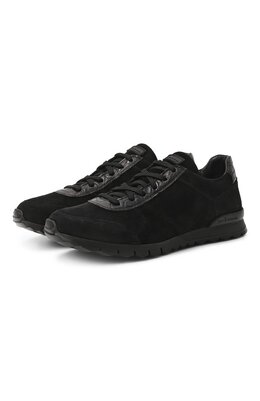Kiton: Чёрные кроссовки 