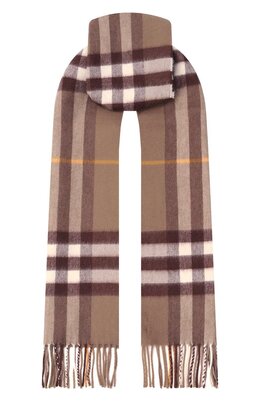 Burberry: Коричневый шарф 
