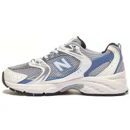 New Balance: Голубые кеды  530