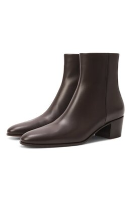 Gianvito Rossi: Коричневые ботинки 