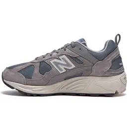 New Balance: Серые кеды 