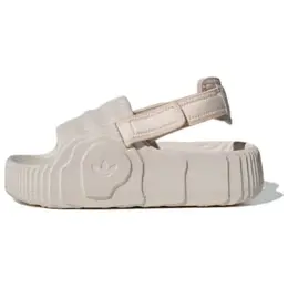 adidas Originals: Бежевые шлёпанцы 