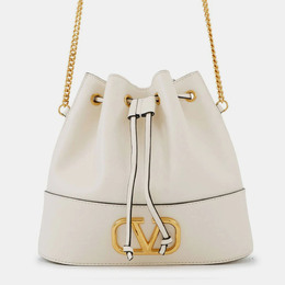 Valentino: Бежевая сумка 