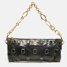 Prada: Чёрный клатч 