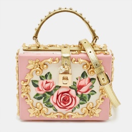Dolce & Gabbana: Розовая сумка на руку  Dolce Box