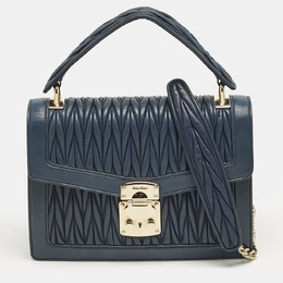 Miu Miu: Синяя сумка на руку 