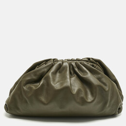 Bottega Veneta: Зелёная косметичка  Pouch