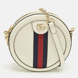 Gucci: Белая сумка  Ophidia