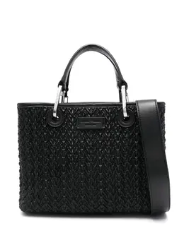 Emporio Armani: Чёрная сумка-шоппер 