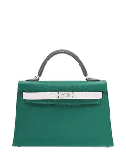 Hermès Pre-Owned: Зелёная сумка-шоппер 