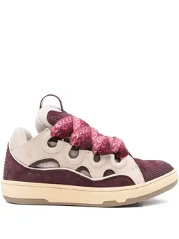Lanvin: Бордовые кроссовки  Curb